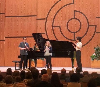 umshicileli, Kammermusik für Blockflöte, AG II (Sara Lahrouchi, Anna Pauschenwein, Mathias Regner)